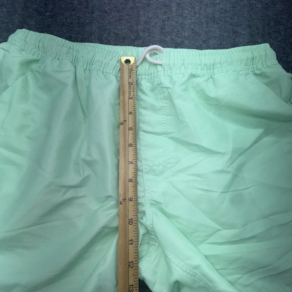 OAS Swim Trunks Size 2XL Mens Solid Green Swim Shorts Summer Beach‎ Pool